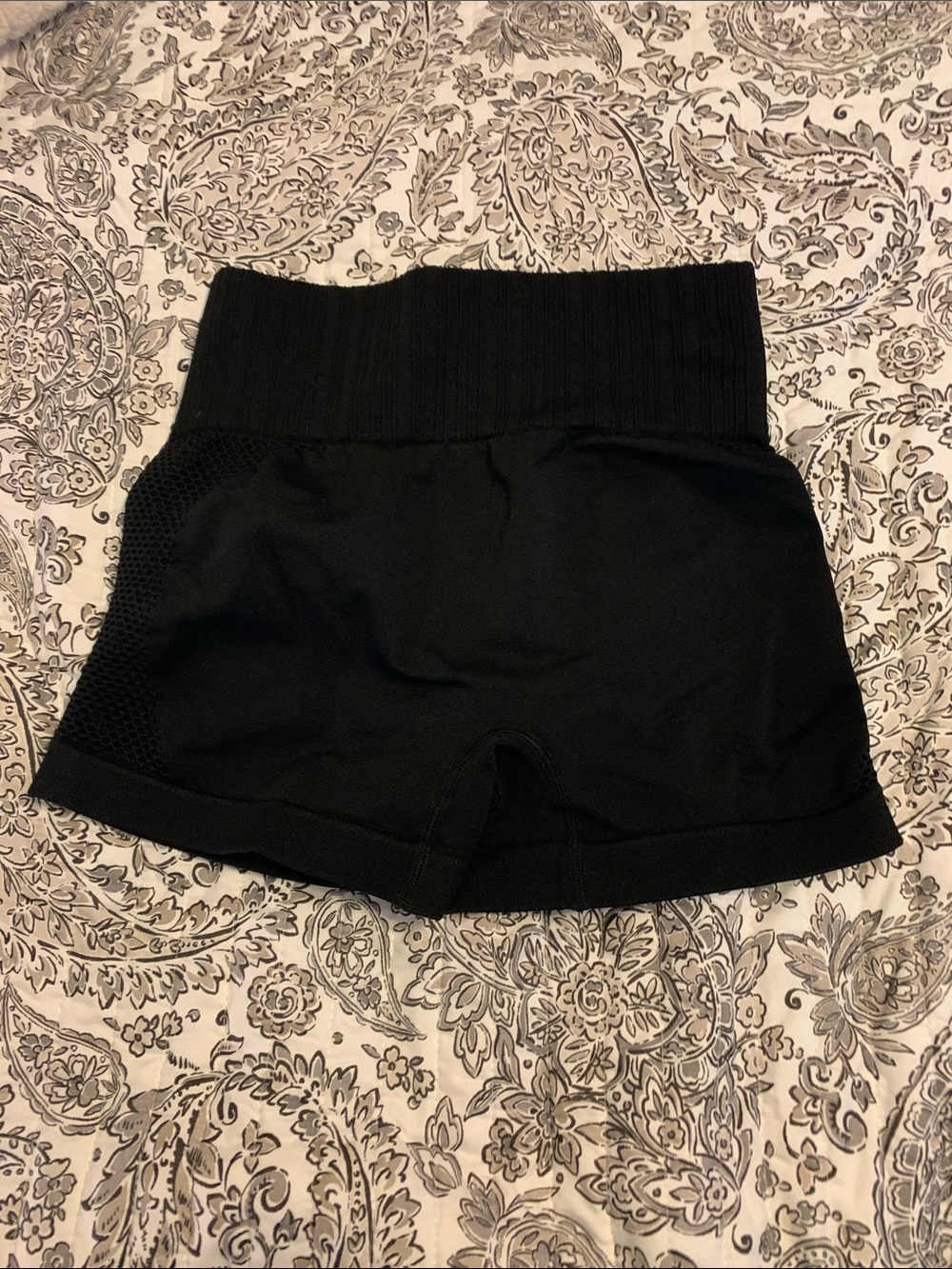 Black Women's High-Waist Yoga Shorts